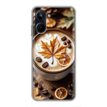 Чехол с уникальным дизайном «Осень с кофе» для Realme 10 – Пряный кофе