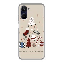 Рождественские Чехлы для Realme 10 (VPrint) (Merry Christmas)