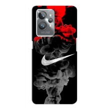 Силиконовый Чехол на Realme 10 с картинкой Nike (Nike дым)