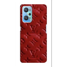 Текстурный Чехол Louis Vuitton для Реалми 10i – Красный ЛВ