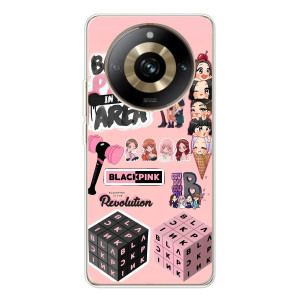 Чехлы с картинкой для Realme 11 Pro 5G – BLACK PINK коллаж