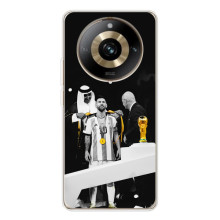 Чехлы для Realme 11 Pro 5G (Leo чемпион) (AlphaPrint) (Месси в накидке)