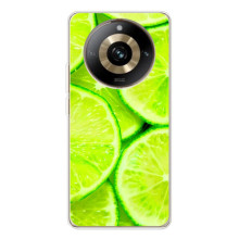 Чехлы с Фруктами для Realme 11 Pro 5G (VPrint) (Лайм)