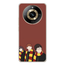 Чехлы с Гарри Поттером для Realme 11 Pro 5G (AlphaPrint) (Гарри с друзьями)