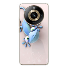 Чехлы с изображением разных животных для Realme 11 Pro 5G (Геккон)