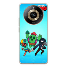 Чехлы Brawl Stars для Realme 11 Pro 5G (AlphaPrint) (Трио героев)