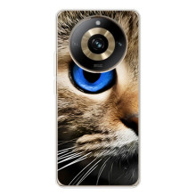 Чехлы с Котиками для Realme 11 Pro 5G (VPrint) (Глаз кота)