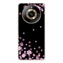 Чехол для 11 Про 5Джи - с принтом (Дизайнерские) (AlphaPrint) (Цветочки маленькие)