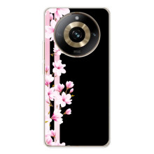 Чехол для 11 Про 5Джи - с принтом (Дизайнерские) (AlphaPrint) (Цветочки)