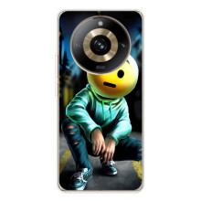 Чехол для 11 Про 5Джи - (AlphaPrint) с печатью (ТОП продаж) – Парень смайл