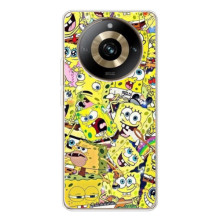 Чехол Губка Боб для 11 Про 5Джи (Эмоции Спанч Боба)