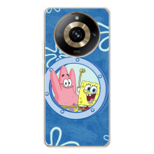 Чехол Губка Боб для 11 Про 5Джи (В иллюминаторе)