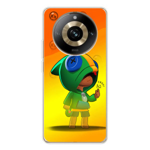 Чохол Бравл Старс для Realme 11 Pro 5G – LEON в кофті
