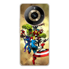 Чехол МАРВЕЛ для 11 Про 5Джи (AlphaPrint) (Герои Марвел)