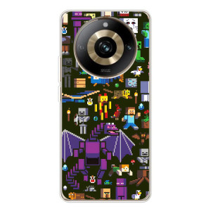 Чохол Майнкрафт на Realme 11 Pro 5G (AlphaPrint) Minecraft