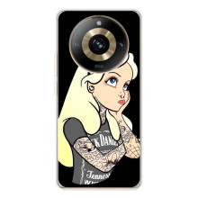 Чехол с печатью для Realme 11 Pro 5G - (Мода) (AlphaPrint) – Девочка в тату