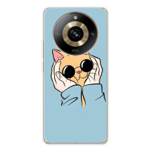 Чохол на 11 Про 5Джі з Котиками (VPrint) (Котик в окулярах)