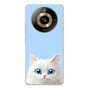 Чохол на тематику: Коти для Realme 11 Pro 5G – Білий кіт