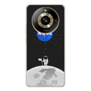 Силіконовый бампер з принтом "Наса" на Realme 11 Pro 5G – Космонавт NASA