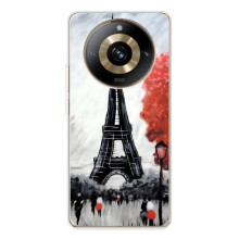 Чехол Эйфелева Башня для Realme 11 Pro 5G - (AlphaPrint) (Башня в Париже)
