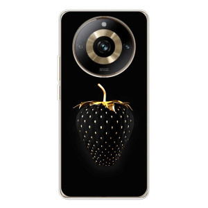 Чехол с изображением  вкусной еды для Realme 11 Pro 5G – Чёрная клубника