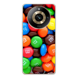 Чехол с изображением  вкусной еды для Realme 11 Pro 5G – Разноцветные M&M'S