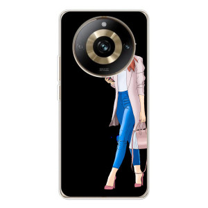 Чохол з картинкою Модні Дівчата Realme 11 Pro 5G – Дівчина з телефоном