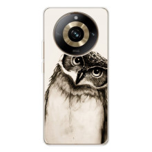 Чехол с птицами на Realme 11 Pro 5G (VPrint) (Сова)