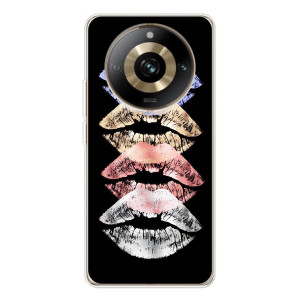 Чехол Стильные девушки на Realme 11 Pro 5G (Губы)