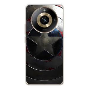 Чехол с Щитом Капитана Америки на Realme 11 Pro 5G – Ретро Щит Капитана
