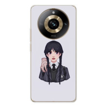 Чехлы Венсдей на Realme 11 Pro 5G Уэнсдей (AlphaPrint) (Уэнздей и Вещь)