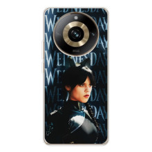 Чехлы Венсдей на Realme 11 Pro 5G Уэнсдей (AlphaPrint) (Уэнздей кошка)