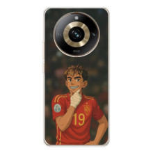 Чехол с футболистом Ламин Ямаль Realme 11 Pro 5G (Ямаль аниме)