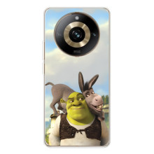 Чехол с мультфильмом Шрек на Realme 11 Pro 5G – Шрек и осел