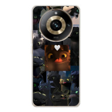 Чехол как приручить дракона на Realme 11 Pro 5G (Дракон коллаж)