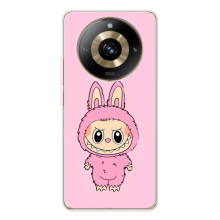 Чехол с Лабубу на Realme 11 Pro 5G (Розовый Лабубу)