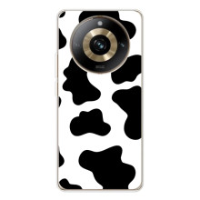 Чехол с принтом коровы на 11 Про 5Джи (Черный принт)