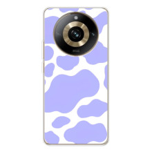 Чехол с принтом коровы на 11 Про 5Джи (Фиолетовый принт)