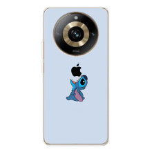 Чехол с принтом Стич на Realme 11 Pro 5G – Stitch apple
