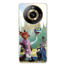 Чехол Зоотрополіс на Realme 11 Pro 5G – Ник Джуди и змея