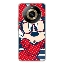 Эксклюзивный чехол для Realme 11 Pro 5G (AlphaPrint - Мультяшные) (Маус в очках)