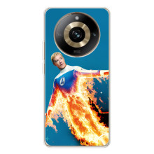 Чехол с принтом Фантастическая четверка для Realme 11 Pro 5G – Человек-Факел