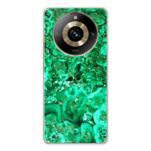 Мраморный чехол на Realme 11 Pro 5G (VPrint) (Салатный Мрамор)
