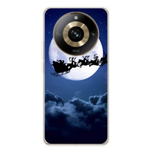 Новогодние Чехлы для 11 Про 5Джи (VPrint) (Санта - луна)