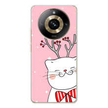 Новогодние Чехлы для 11 Про 5Джи (VPrint) (Зимний кот)