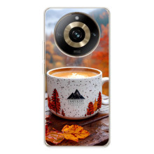 Чехол с уникальным дизайном «Осень с кофе» для Realme 11 Pro 5G – Кофе на природе