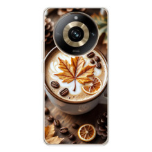 Чехол с уникальным дизайном «Осень с кофе» для Realme 11 Pro 5G – Пряный кофе