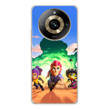 Силиконовый Чехол на Realme 11 Pro 5G с картинкой Brawl Stars (Бравел Старс)