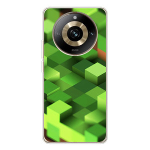 Чехлы для Realme 11 Pro 5G (Персонажи Майн Крафт) (Текстура)