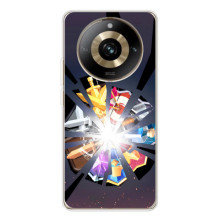 Силиконовый Чехол (атрибутика Клеш Роял) для Realme 11 Pro 5G (Кланы)